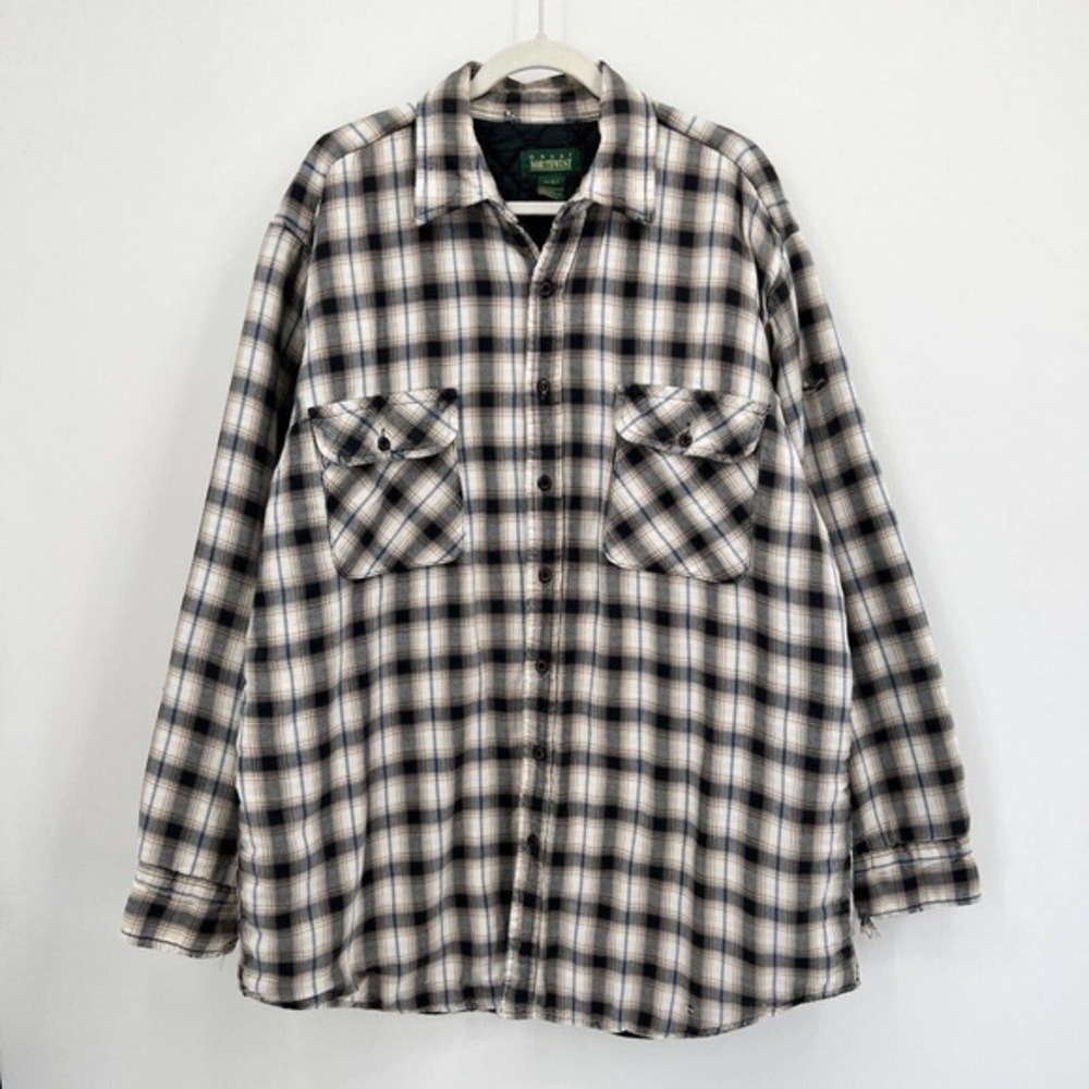 Vintage Great Northwest Shacket Mens XLT Tall Shirt Jacket Thrashed Distressed
